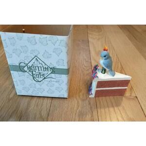 Charming Tails: #0 Belle Bird Candle On Birthday Cake Zero 89/10 Fitz & Floyd